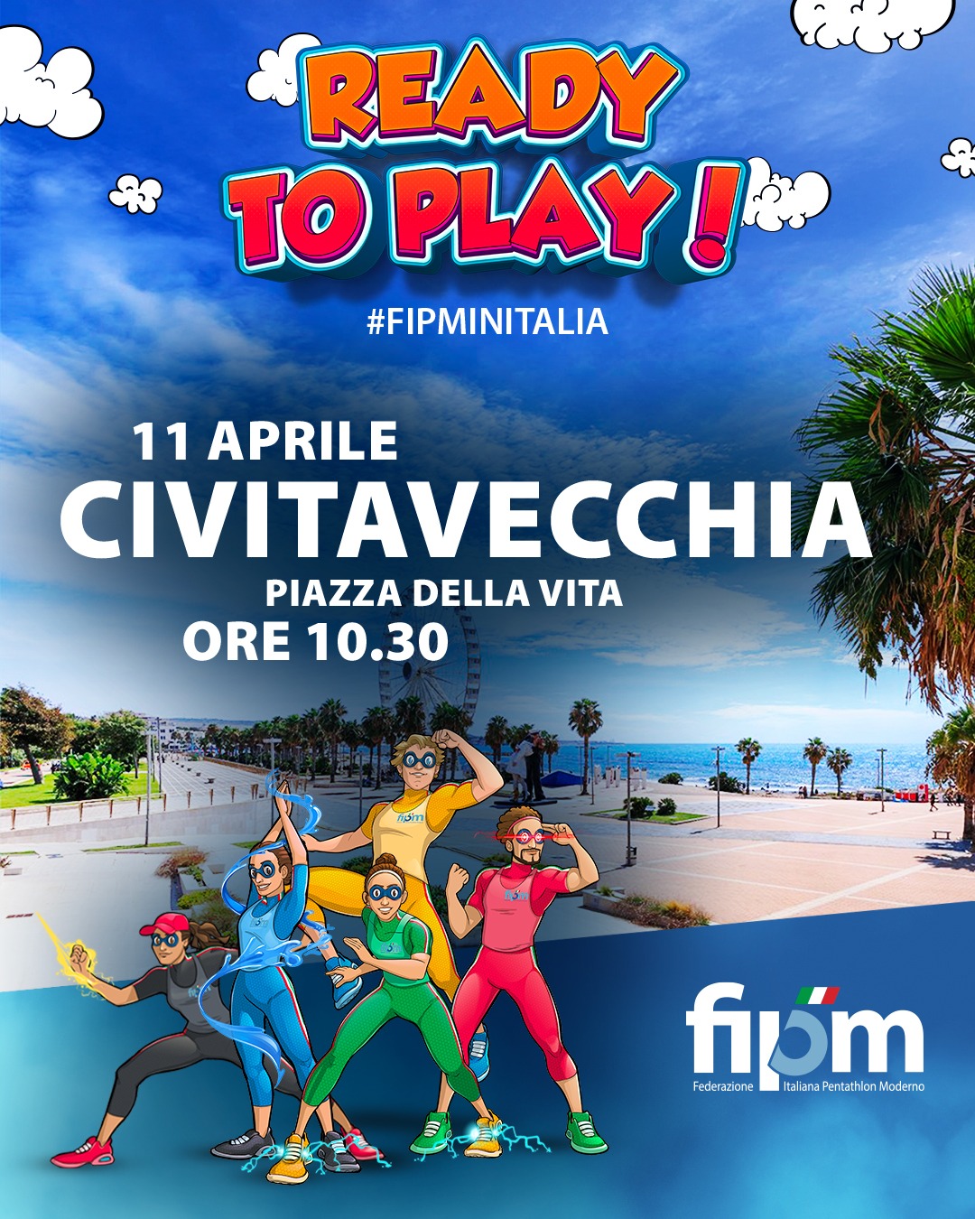 #FIPMINITALIA: il tour READY TO PLAY fa tappa a Civitavecchia...