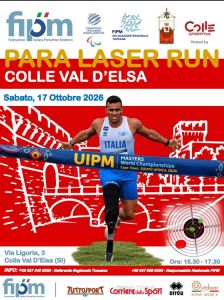 Parapentathlon: sabato 17 ottobre a Colle Val d’Elsa l’Open Day di Para Laser Run