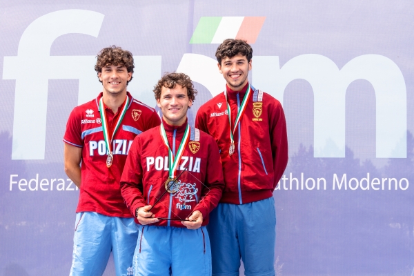 Podio  GS Fiamme oro OstacoliCAMPIONATO ITALIANO di ODMaschile e FemminileMontelibretti 9-10 maggio 2026Foto D. Montano / DBM - Deepbluemedia