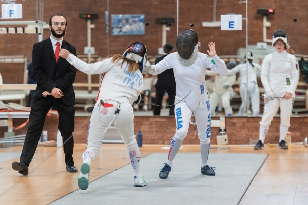 Alessia Canto - A.S.D. AVIA PERVIA, Ginevra Cassone - A.S.D. AREA 51 compete in  Scherma– Ranking Round
CAMPIONATO ITALIANO JUNIOR PENTATHLON MODERNO
Maschile e Femminile
Roma – Montelibretti 17-19 aprile 2026
Foto D. Montano / DBM - Deepbluemedia