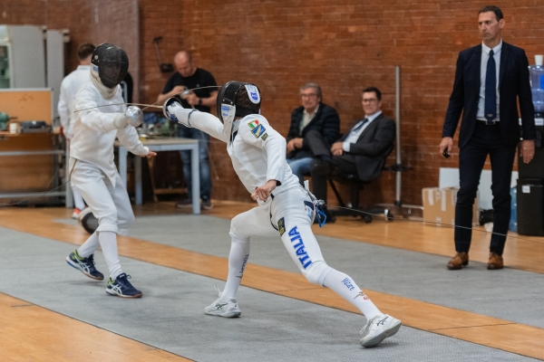 Matteo Bovenzi - C.S. AERONAUTICA Scherma– Ranking Round
CAMPIONATO ITALIANO JUNIOR PENTATHLON MODERNO
Maschile e Femminile
Roma – Montelibretti 17-19 aprile 2026
Foto D. Montano / DBM - Deepbluemedia