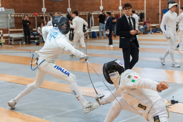 Matteo Bovenzi - C.S. AERONAUTICA Umberto Caringi - A.S.D. FARAPENTATHLON Scherma– Ranking Round
CAMPIONATO ITALIANO JUNIOR PENTATHLON MODERNO
Maschile e Femminile
Roma – Montelibretti 17-19 aprile 2026
Foto D. Montano / DBM - Deepbluemedia