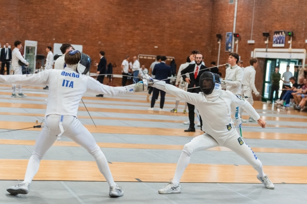 Matteo Bovenzi - C.S. AERONAUTICA Alessandro Boero - A.S.D. JUNIOR ASTI Scherma– Ranking Round
CAMPIONATO ITALIANO JUNIOR PENTATHLON MODERNO
Maschile e Femminile
Roma – Montelibretti 17-19 aprile 2026
Foto D. Montano / DBM - Deepbluemedia