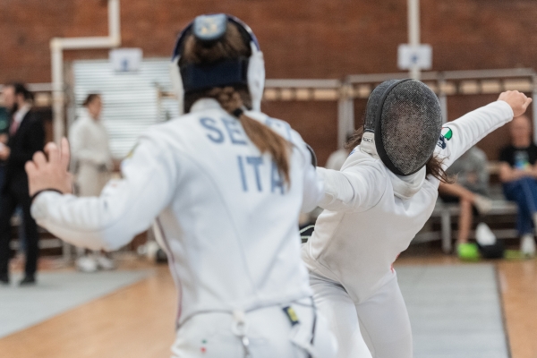 Sara Beggio - A.S.D. P.M. TORINO Chiara Secci - A.S.D. JUNIOR ASTI compete in  Scherma– Ranking Round
CAMPIONATO ITALIANO JUNIOR PENTATHLON MODERNO
Maschile e Femminile
Roma – Montelibretti 17-19 aprile 2026
Foto D. Montano / DBM - Deepbluemedia