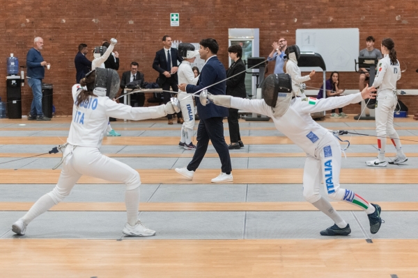 Ginevra Cassone - A.S.D. AREA 51 Sara Beggio - A.S.D. P.M. TORINO compete in  Scherma– Ranking Round
CAMPIONATO ITALIANO JUNIOR PENTATHLON MODERNO
Maschile e Femminile
Roma – Montelibretti 17-19 aprile 2026
Foto D. Montano / DBM - Deepbluemedia