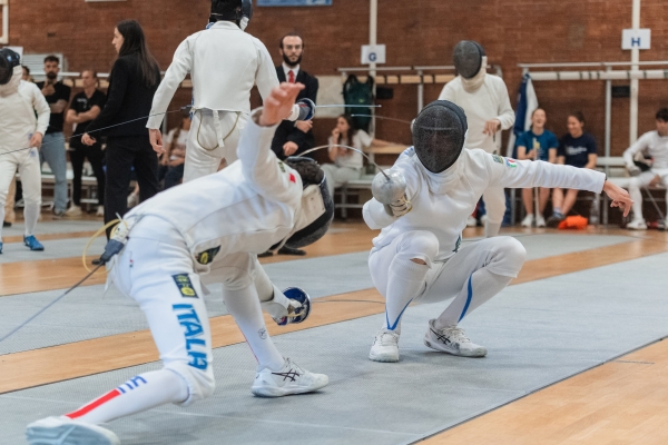 Denis Agavriloaie - CS Esercito, Alessandro Forciniti - G.S. FIAMME ORO Scherma– Ranking Round
CAMPIONATO ITALIANO JUNIOR PENTATHLON MODERNO
Maschile e Femminile
Roma – Montelibretti 17-19 aprile 2026
Foto D. Montano / DBM - Deepbluemedia