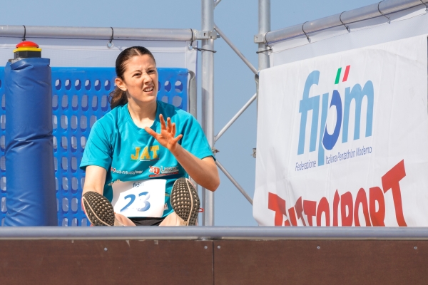 Annachiara Allara - A.S.D. JUNIOR ASTI in gara nei Ostacoli
CAMPIONATO ITALIANO JUNIOR PENTATHLON MODERNO
Maschile e Femminile
Roma – Montelibretti 17-19 aprile 2026
Foto D. Montano / DBM - Deepbluemedia