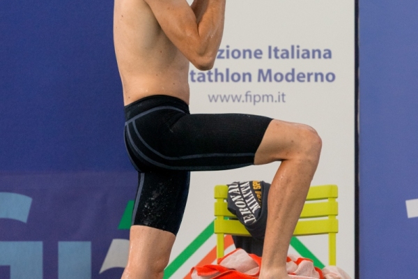 Matteo Bovenzi - C.S. AERONAUTICA in gara nei Nuoto
CAMPIONATO ITALIANO JUNIOR PENTATHLON MODERNO
Maschile e Femminile
Roma – Montelibretti 17-19 aprile 2026
Foto D. Montano / DBM - Deepbluemedia
