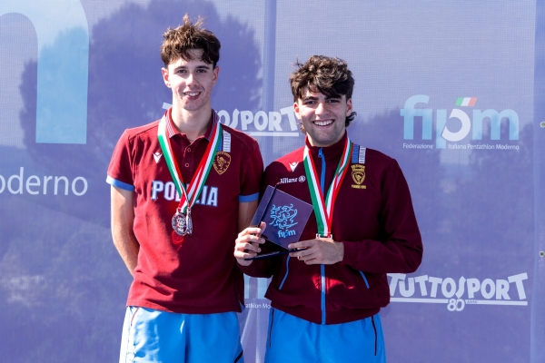 PM Torino Medaglia D’oro, Athlion Roma Medaglia d’Argento, G.S. FIAMME ORO medaglia di Bronzo Podio
CAMPIONATO ITALIANO JUNIOR PENTATHLON MODERNO
Maschile e Femminile
Roma – Montelibretti 17-19 aprile 2026
Foto D. Montano / DBM - Deepbluemedia